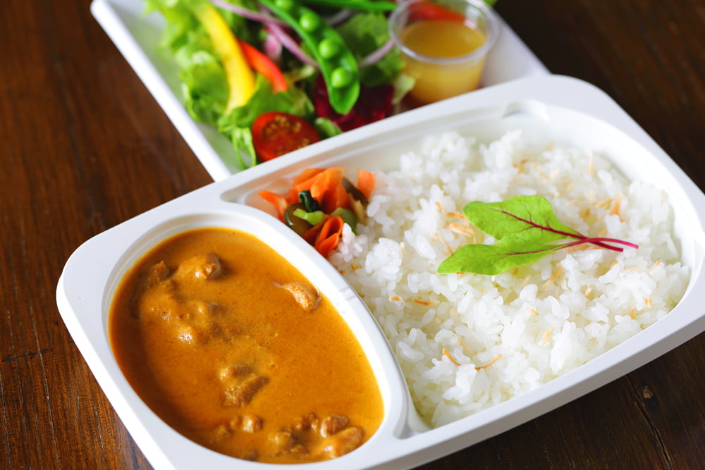 Karuizawa Monzen Yoshoku Fujiya Togo Menu Butter Chicken Curry Bento