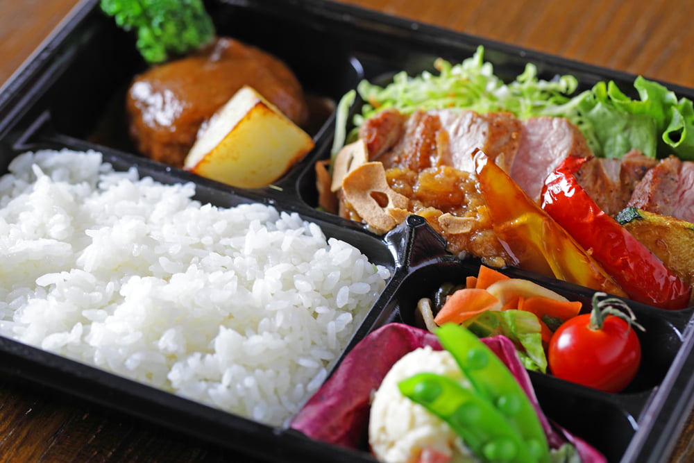 Karuizawa Monzen Yoshoku Fujiya Togo Menu Feast Pork & Hamburger Bento