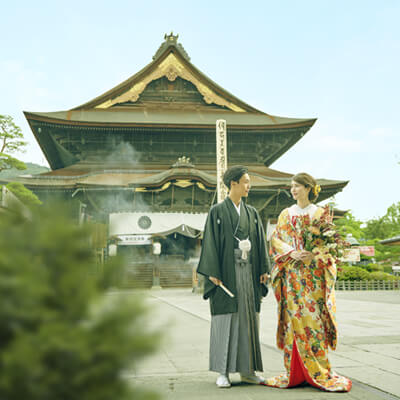 善光寺での結婚式