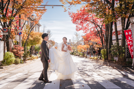 ＜こだわりウェディング＞紅葉に染まる秋のウェディング