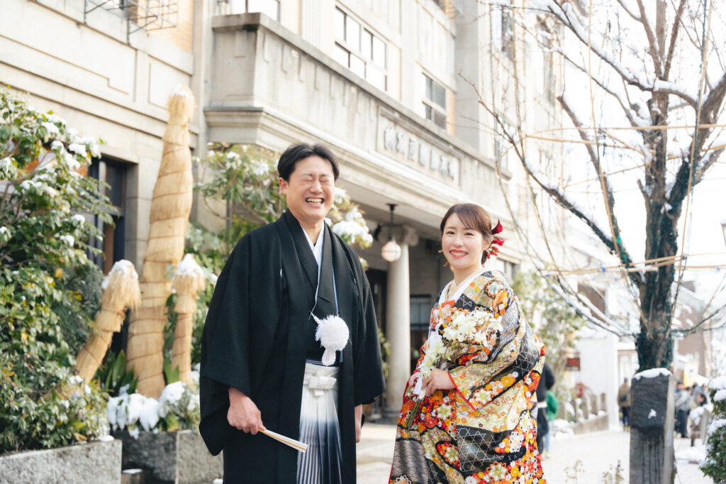 ＜1月 46名＞雪景色に包まれる　冬ならではのウェディング